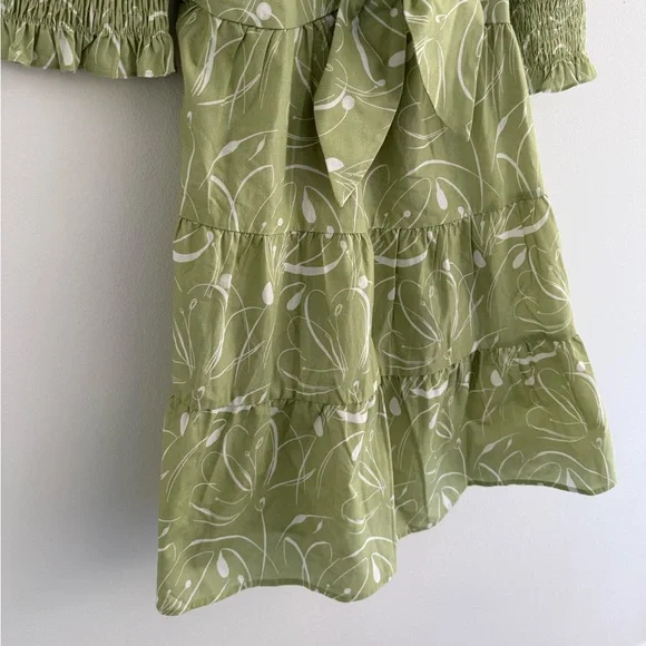 En Saison Idrissy Green Mini Dress Small - Picture 4 of 7